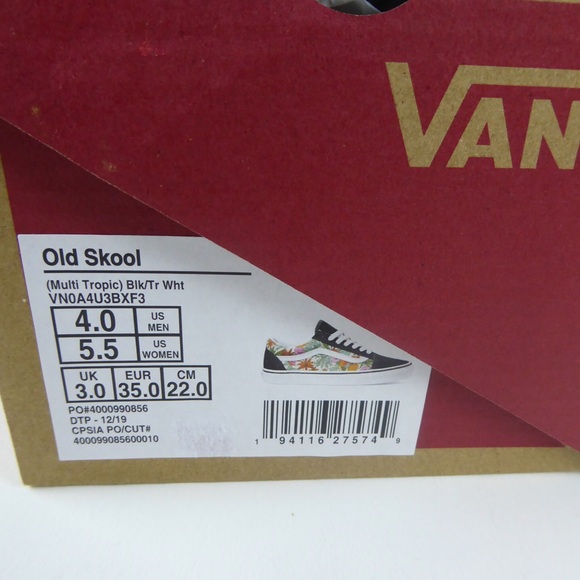 Vans Old Skool Tropic Floral Canvas Suede Sneakers - Picture 2 of 7